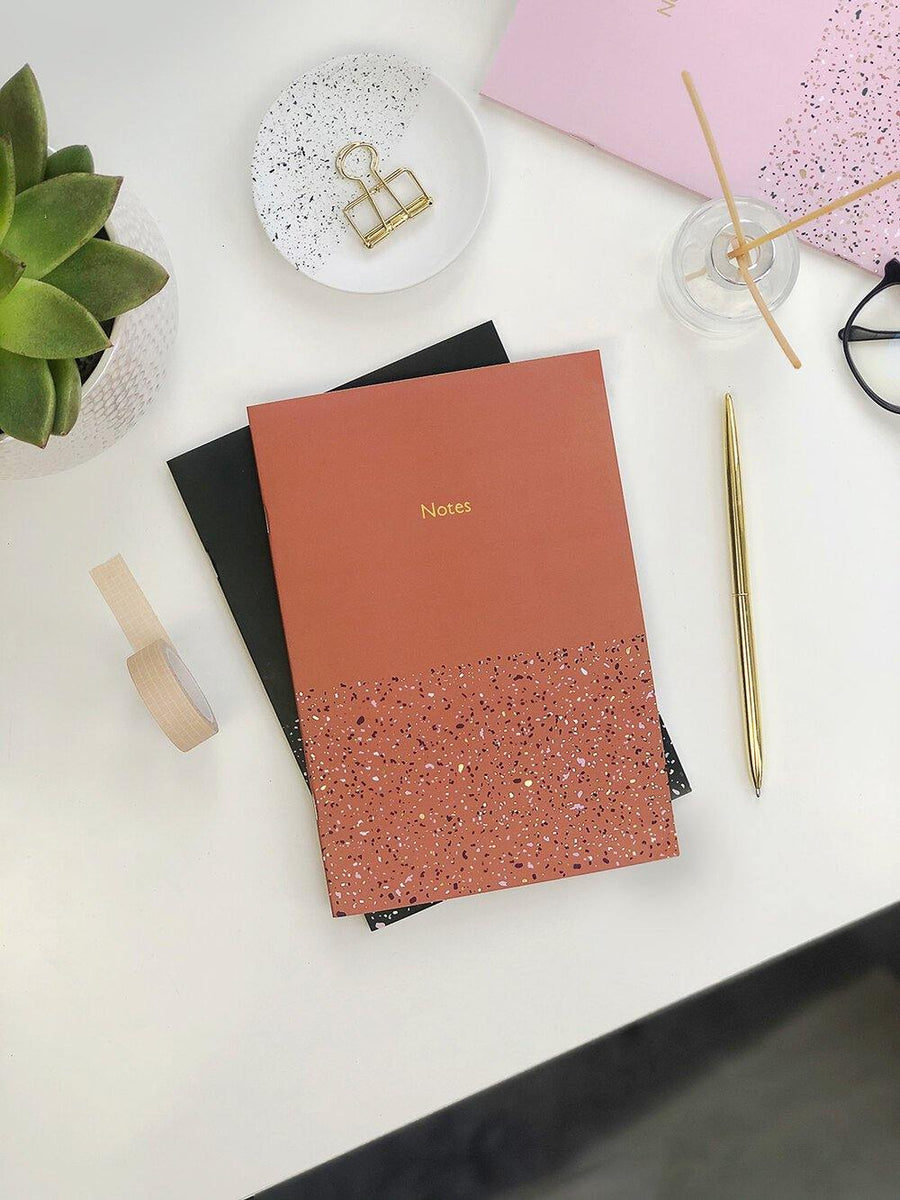 Personalised Terrazzo Notebooks - Stationery & Office Desk Accessories | AIM Studio Co