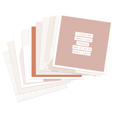 Positive Daily Affirmation Card Bundle with Holder - Stationery & Office Desk Accessories | AIM Studio Co