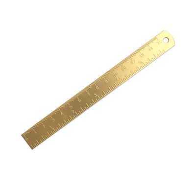 Gold Metal Ruler, 15cm - Stationery & Office Desk Accessories | AIM Studio Co