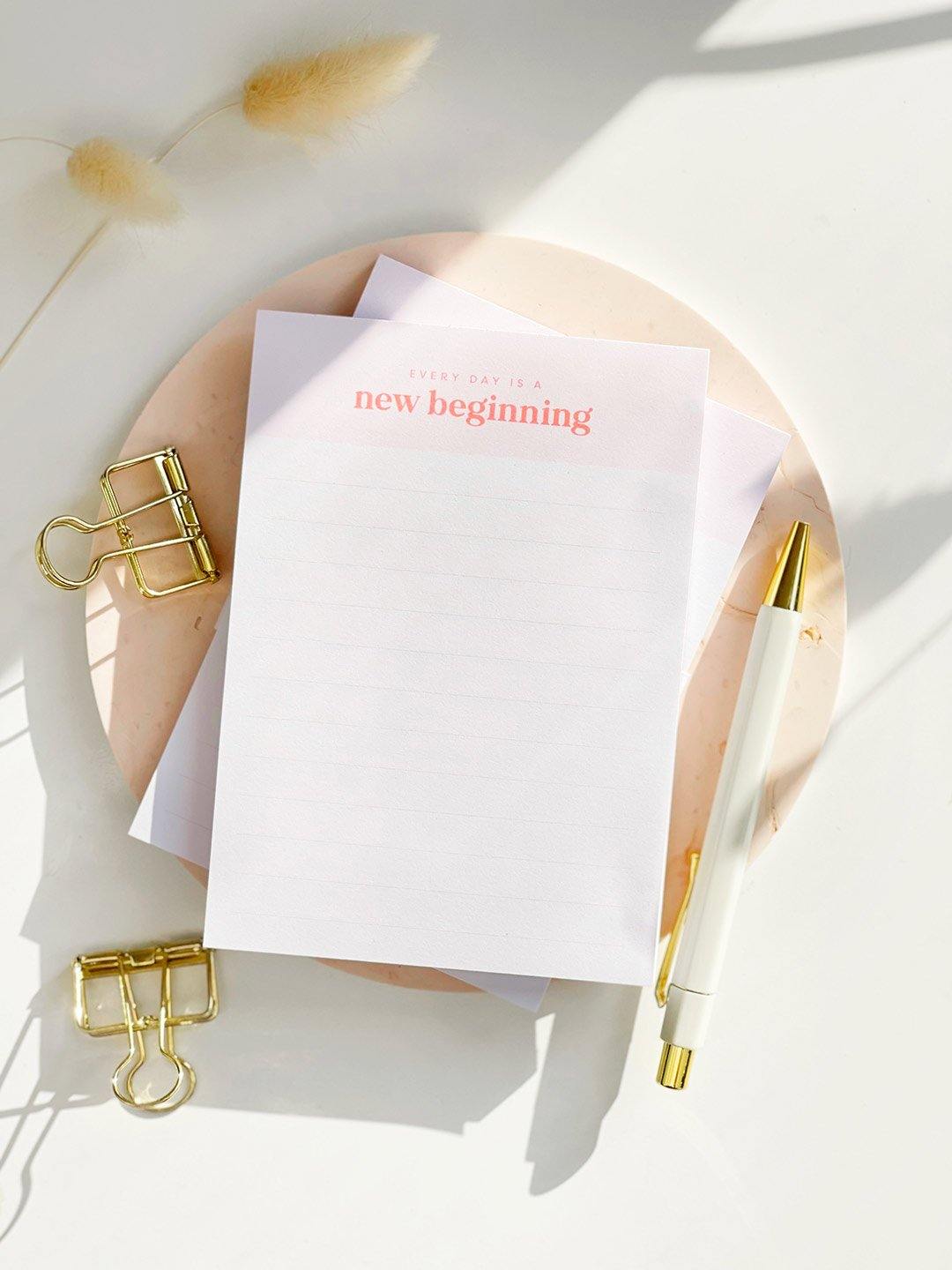 A6 Everyday Notepad, Pink Lined Notepad by AIM Studio Co – Stationery ...