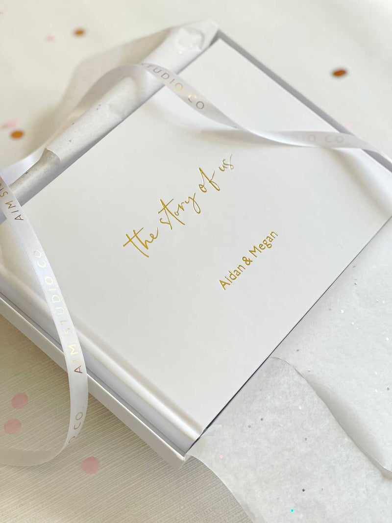 SECONDS | Personalised Hardback Couples Memory Book