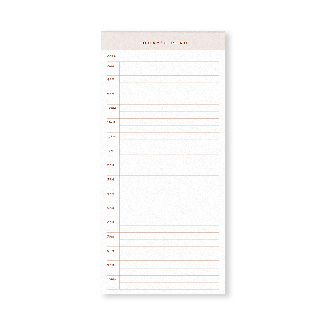Hourly Time Block Notepad – Stationery & Office Desk Accessories | AIM ...